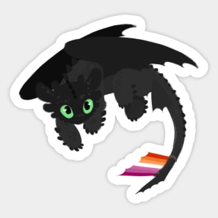 Toothless (Lesbian) Sticker